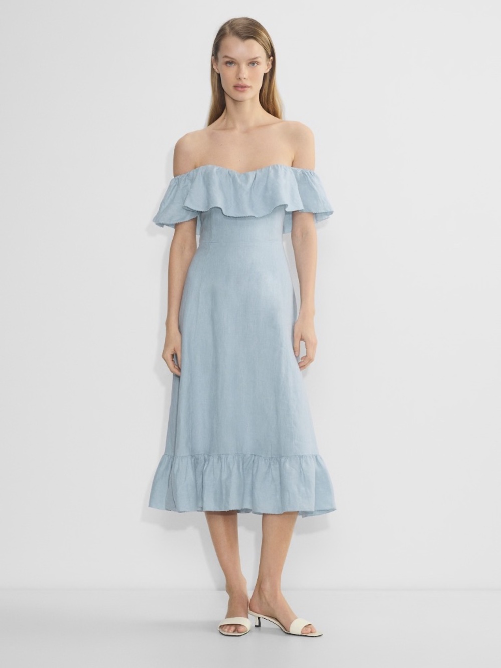 Aritzia Wilfred Marmion Linen Dress - size 8